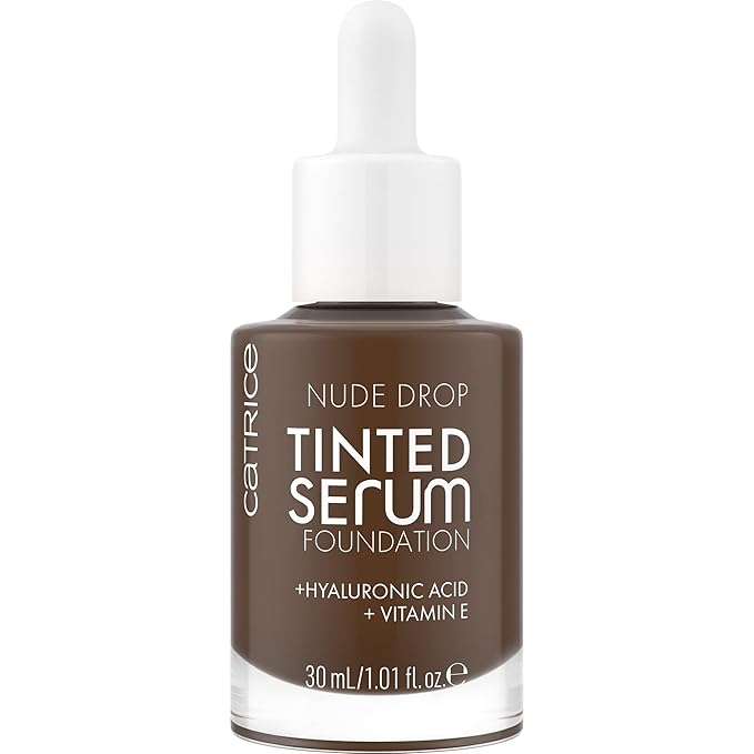Catrice | Nude Drop Tinted Serum Foundation | Lightweight, Hydrating, Buildable Coverage | Enriched with Hyaluronic Acid & Vitamin E | Vegan & Cruelty Free (098N)-BrightBean Baby