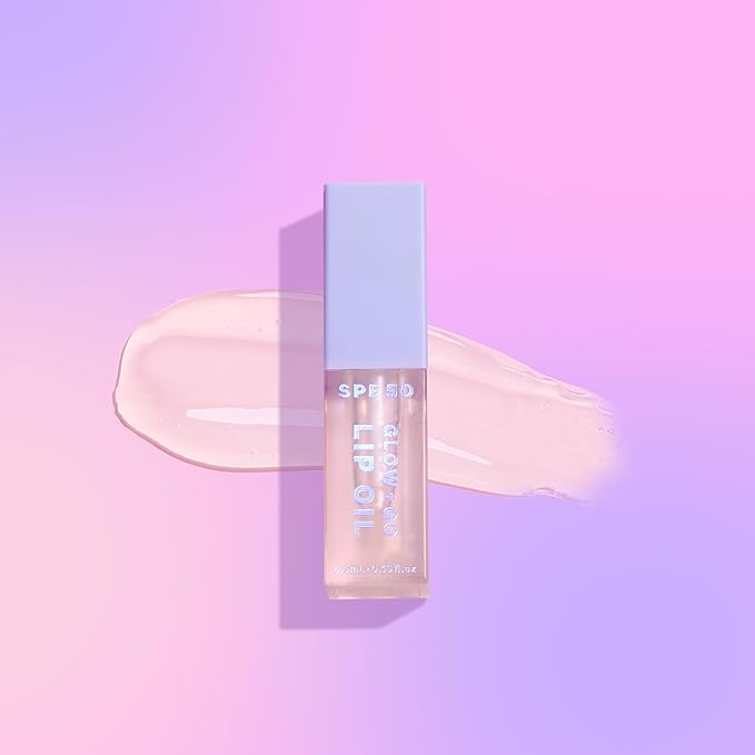 SPF50 Glow & Go Lip Oil: Lip Oil with SPF, Moisturizes and Protects Lips, 4.5ml in Coconut-BrightBean Baby