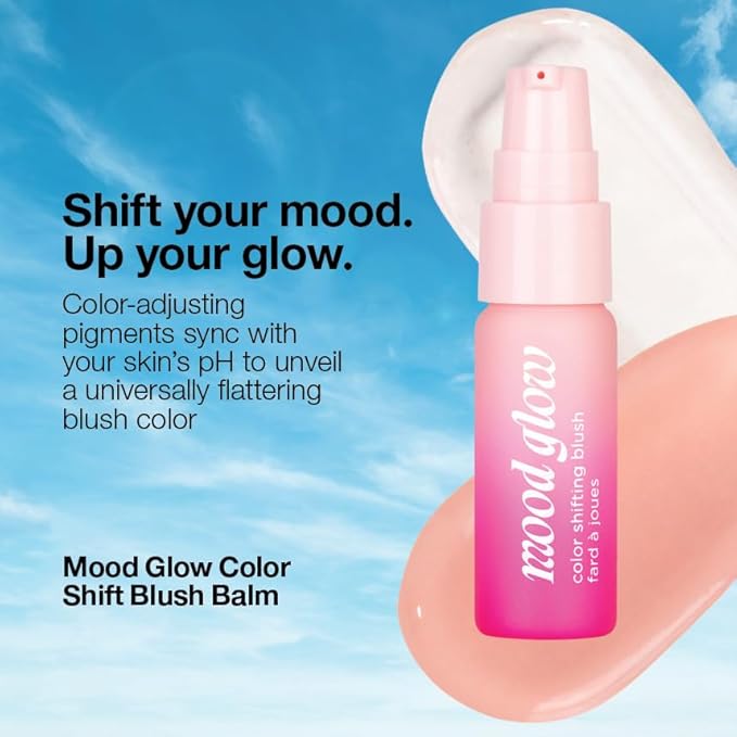 Pacifica Liquid Spray Blush Mood Glow PH Color Shifting Blush Balm Face Makeup, Color Shifting, Reacts to Skin pH, Hydrating Cheek Tint, Vegan, 0.4 fl oz (1 Count)-BrightBean Baby