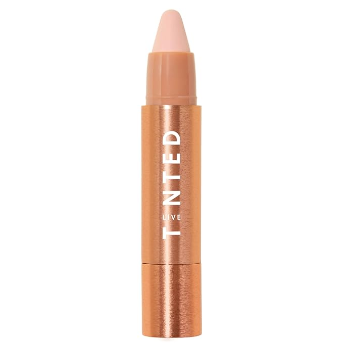 Live Tinted Huestick: All-over Color Corrector Multistick for Brighter, Balanced Skin, Works on Lips, Cheeks, And Eyes, Vitamins C+E Soothes, Heals & Nourishes Damaged Skin - Aura 3g / 0.1oz-BrightBean Baby