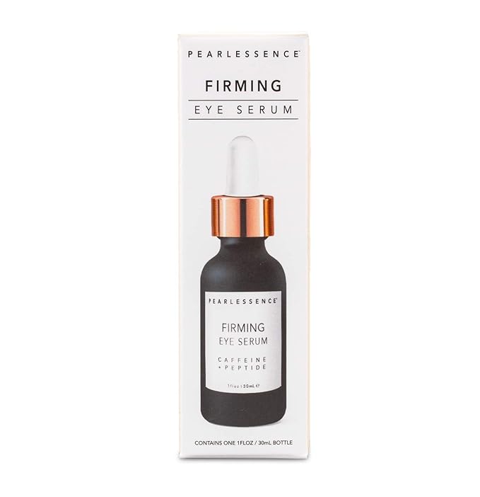 Pearlessence Firming Eye Serum with Caffeine + Peptide – Rejuvenates Puffy Eyes & Reduces Under Eye Bags | Made in USA & Cruelty Free (1oz)-BrightBean Baby