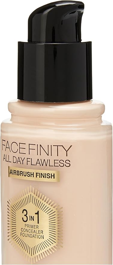 Max Factor Facefinity All Day Flawless 3 In 1 Foundation SPF 20, No. 30 Porcelain-BrightBean Baby