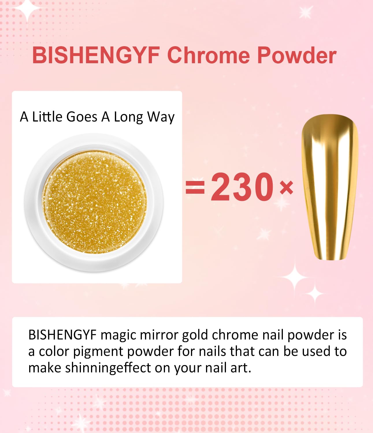 Gold Chrome Nail Powder BISHENGYF -【Magic Mirror Effect】 Pearl Chrome Nail Powder White Clear Aurora Mermaid Iridescent Nail Chrome Powder Pigment Glitter Dust for Manicure Decoation DIY-BrightBean Baby