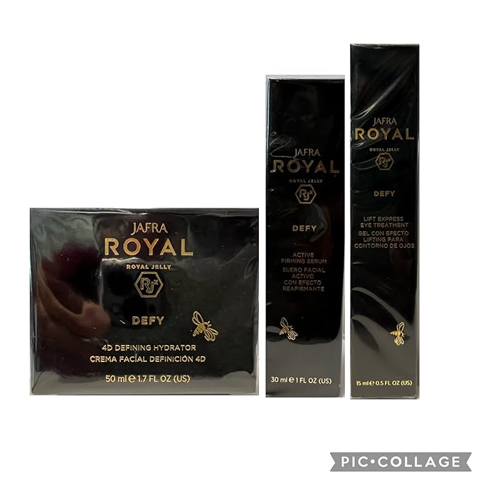 Jafra Royal Jelly Defy Trio-4D Defin Hydrator/Active Firming Serum/Eye Treatment-BrightBean Baby