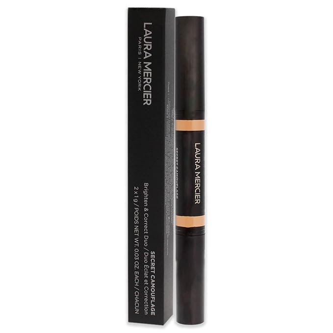 Laura Mercier Secret Camouflage Concealer Duo Stick - 2W Light with Warm Undertones Women 2 x 0.3 oz-BrightBean Baby