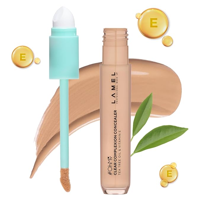 LAMEL OH my Clear Face Concealer - Vitamin E & Tea Tree Extract - Skin Care, Moisturizing & Waterproof - Anti-Aging Formula - Brightening & Protection, 403-0,23 fl.oz-BrightBean Baby