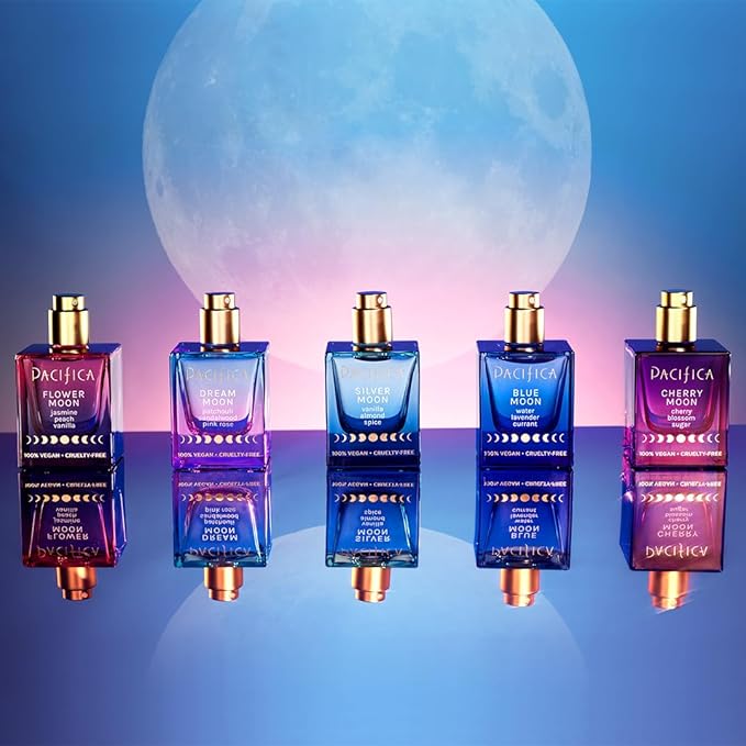 Pacifica Dream Moon Womens Spray Perfume 1 fl oz – Long-Lasting Floral Woody Fragrance for Her - Rose, Patchouli, Sandalwood – 100% Vegan, Cruelty-Free, Phthalate-Free Fragrance-BrightBean Baby