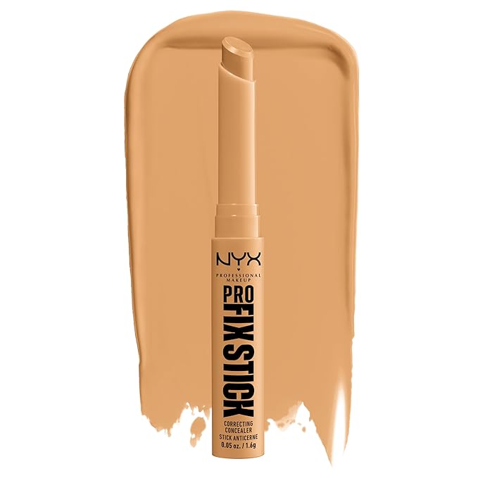 NYX PROFESSIONAL MAKEUP Pro Fix Stick Correcting Concealer, Buildable Medium Coverage Concealer Stick - Classic Tan-BrightBean Baby