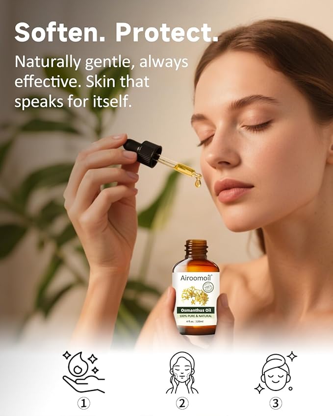 Pure Osmanthus Essential Oil, 100% Pure Natural Osmanthus Essential Oil, Premium Grade Essential Oils for Diffusers for Home, Skin, Care Massage, Soap Making, Aromatherapy, 4 Fl Oz | 120ml-BrightBean Baby