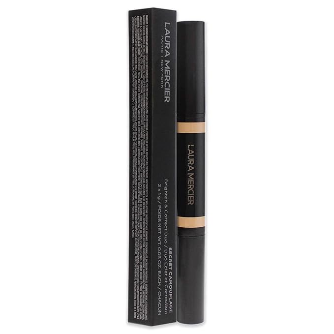 Laura Mercier Secret Camouflage Concealer Duo Stick - 1W Light with Warm Undertones Women 2 x 0.03 oz-BrightBean Baby