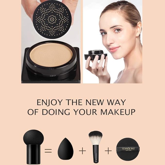 VENZEN Beauty Cream Clear Cover Natural Make Up Nourish Moisturizes Protection Professional Skin Care 2 Colors 20g (#02 Ivory)-BrightBean Baby