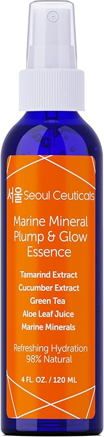 SeoulCeuticals Korean Skin Care Essence Toner - K Beauty Skincare Spray Mist For Face Contains Cucumber Extract and Marine Minerals + Organic Aloe - Get That Healthy Youthful Glow-BrightBean Baby