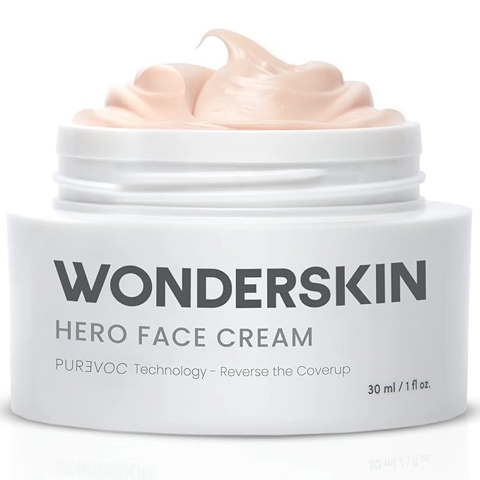 Wonderskin Purevoc Hero Face Cream, Anti Wrinkle Moisturizing Face Cream, Hydrating Face Moisturizer for Women & Men, Anti Aging Face Moisturizer, Daily Facial Moisturizer for Dry Skin-BrightBean Baby