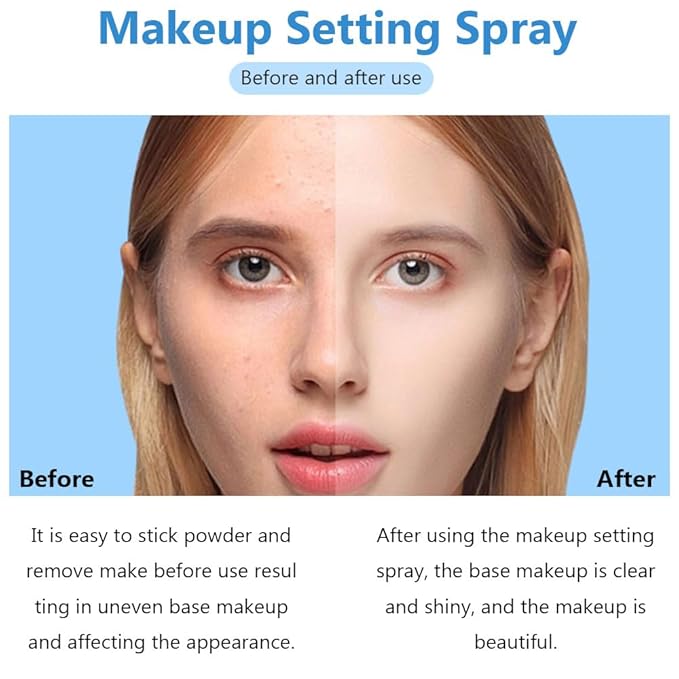 Kaely 2IN1 Hydrating Setting Spray for Face,Primer Face Makeup Matte Dewy Finish,Waterproof Setting Spray for Makeup Long Lasting,Oil Control,maquillaje Up To 16 Hours,Vegan & Cruelty-Free-BrightBean Baby