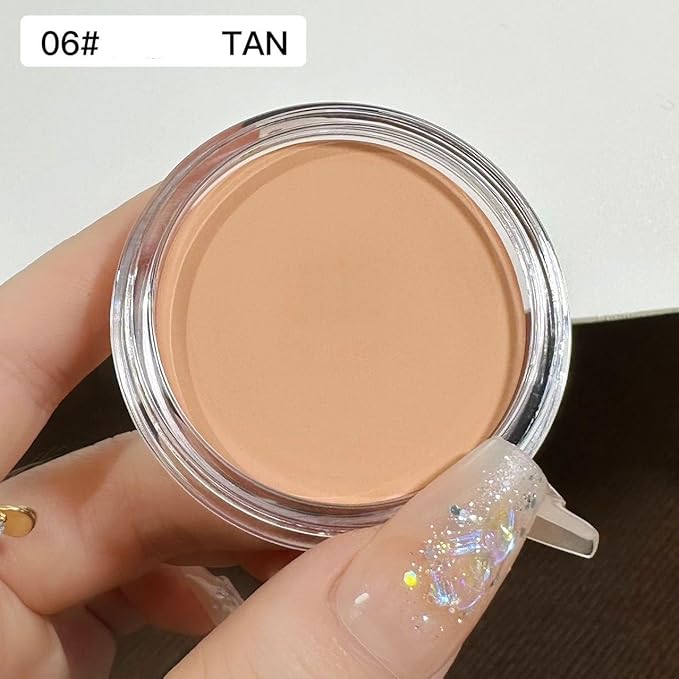 7 Color Solid Concealer Full Coverage Correcting Cream Concealer Waterproof Long-lasting Under Eye Concealer for Dark Circles Color Corrector Pro Concealer (Color 06)-BrightBean Baby