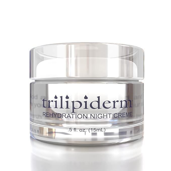 Trilipiderm Rehydration Night Crème .5oz Travel Size Night Rejuvenation with Anti-Aging Hyaluronic Acid and Retinol-BrightBean Baby