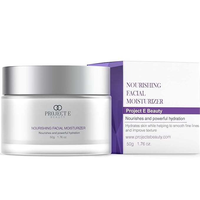 Project E Beauty Nourishing Facial Moisturizer Anti-Aging Skincare| Daily Hydration | For Face And Neck | Smooths & Softens Skin | Reduces Wrinkles & Fine Lines | For Day & Night Use | 50g-BrightBean Baby