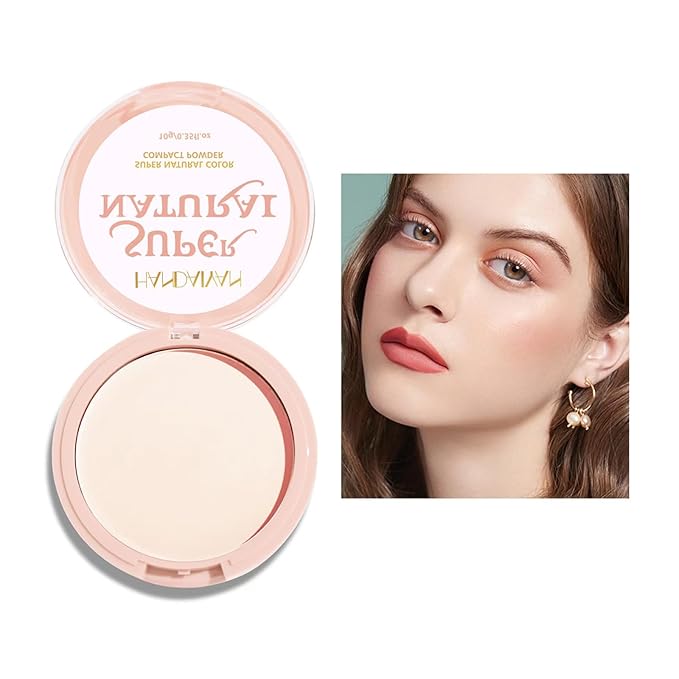 Pressed Face Powder Makeup Mineral Foundation Finishing Powder Pressed Finishing and Setting Powder Loose Setting Powder Makeup #01-BrightBean Baby
