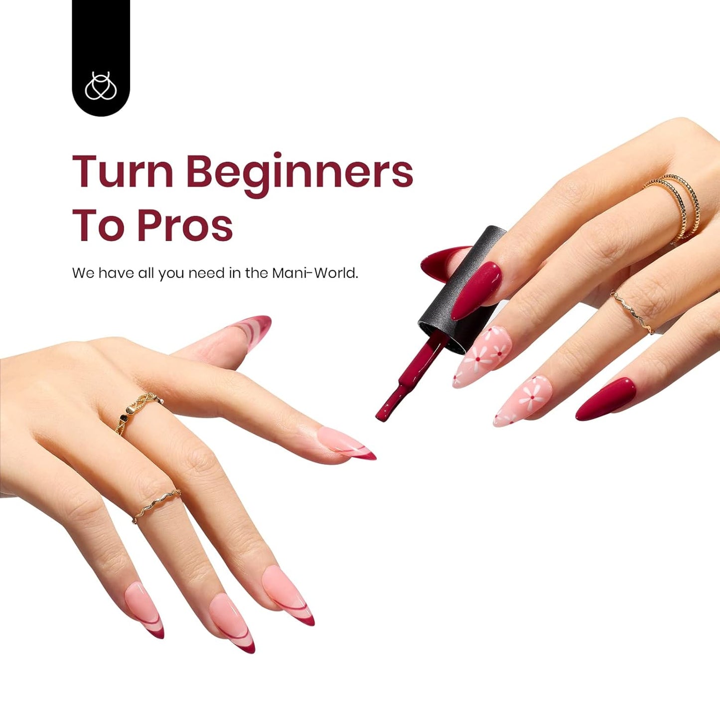 Beetles Red Gel Nail Polish, 1 Pcs 15ml Wine Red Burgundy Soak Off Gel Polish Nail Art Manicure Salon DIY Fall Design Decoration Home Uv Nail Lamp Needed-BrightBean Baby