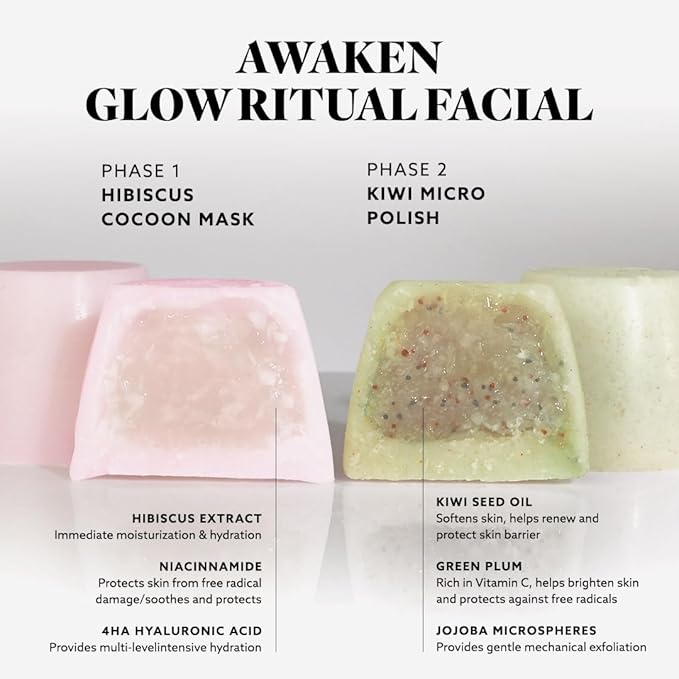 Hydrate & Soothe Beauty Collection, Activator with Awaken Facial, Face smoothing moisturizer, Skin Care Routine, For All Skin Type, Gift Bundle/Starter Kit-BrightBean Baby