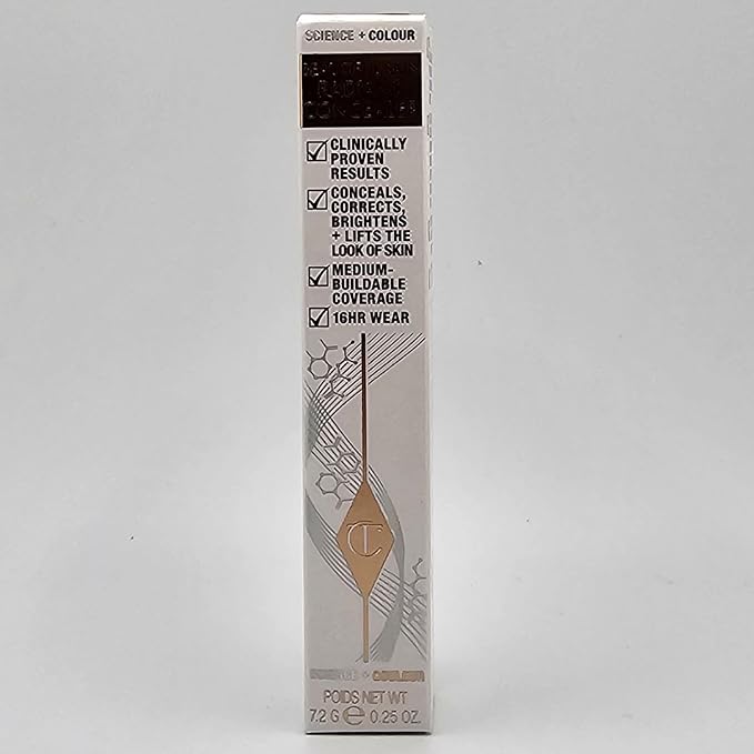 Charlotte Tilbury Beautiful Skin Radiant Concealer 17 Deep 0.25 oz-BrightBean Baby