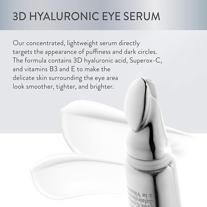 Lancer Skincare 3D Hyaluronic Eye Serum with Vitamin C Brightening Complex, Anti-Aging Eye Cream, 0.5 Fluid Ounces-BrightBean Baby