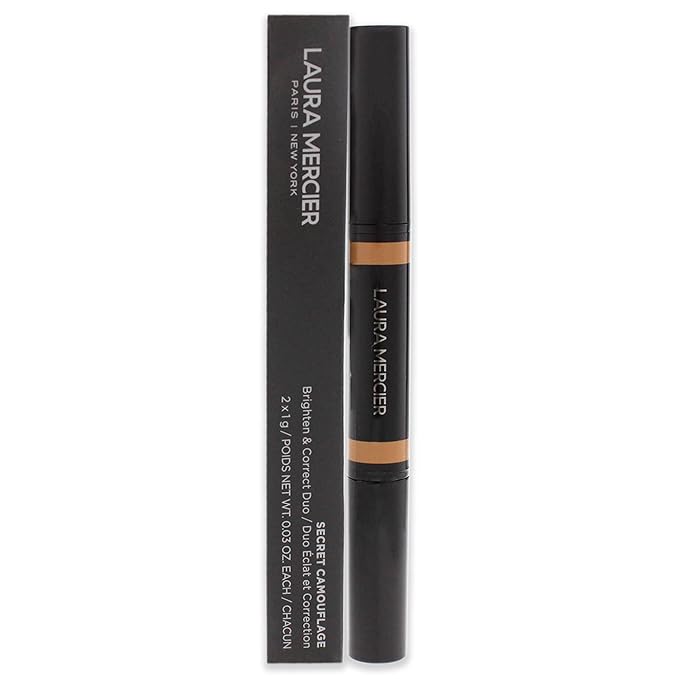 Laura Mercier Secret Camouflage Concealer Duo Stick - 3N Medium with Neutral Undertones Women 2 x 0.3 oz-BrightBean Baby