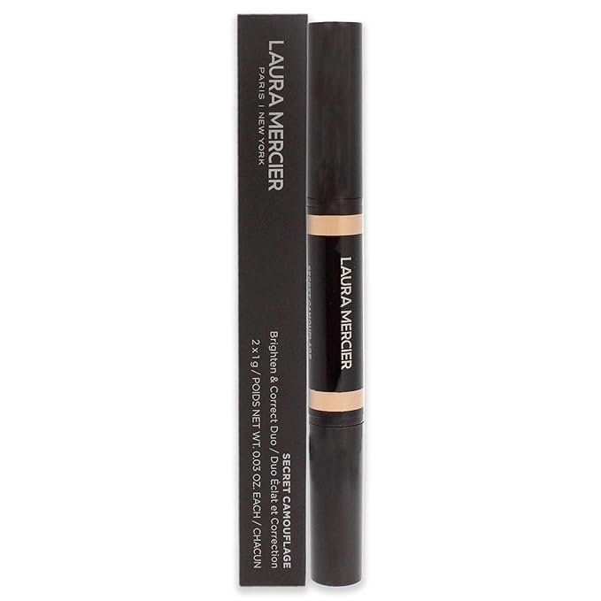 Laura Mercier Secret Camouflage Concealer Duo Stick - 1N Fair with Neutral Undertones Women 2 x1g/ 0.03 oz-BrightBean Baby