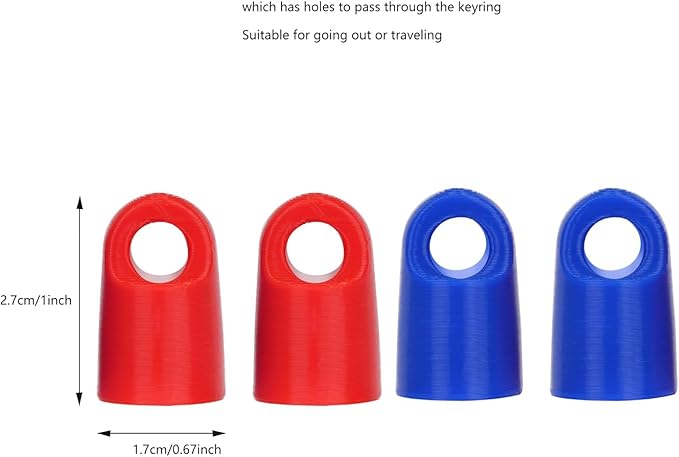 Keychain Cap For Aquaphor Healing Ointment 0.35 Ounce Tubes,4 Pack Portable Lid Cap Suitable For Travel And Outings-BrightBean Baby