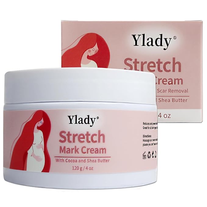 Stretch Mark Cream 120g/4 oz Stretch Marks Lotion Pregnancy Creams, Belly Butter Pregnant Women Stretch Mark Removal Treatment, Maternity Skin Care Moisturizer Scar Wrinkle Prevention-BrightBean Baby
