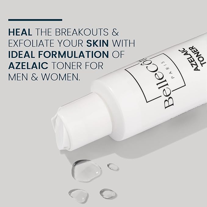 Skin Care Acne Treatment Toner - 10% Azelaic Acid, 2% Salicylic Acid, Tea Tree Oil Clean and Clear Acne Serum, Rosacea Treatment for Face, Reduces Blackhead | 4oz-BrightBean Baby