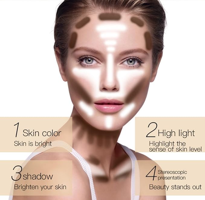 MAEPEOR Matte Setting Loose Powder 8 Colors Smooth and Lightweight Face Powder for Brightening and Setting Makeup with Face Puff (03 Soleil)-BrightBean Baby