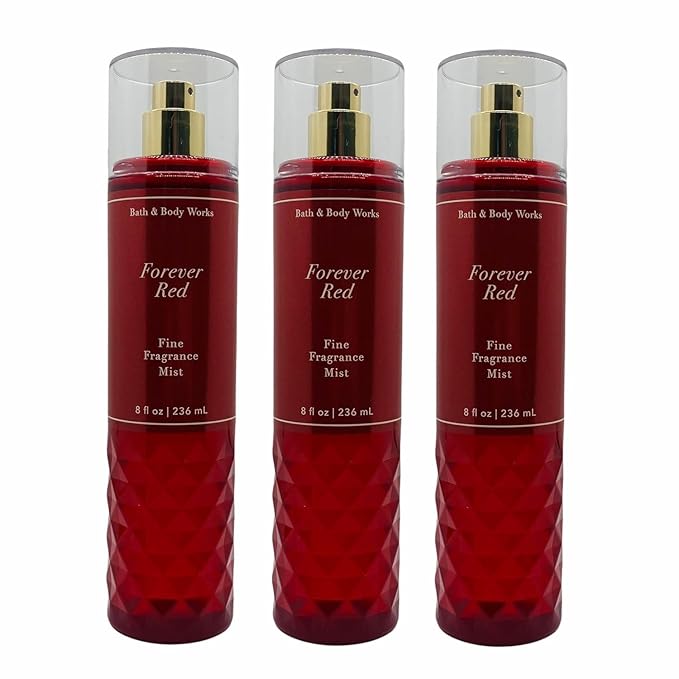 Bath and Body Works Forever Red Fine Fragrance Mist, 8.0 Fl Oz, 3-Pack (Packaging May Vary)-BrightBean Baby