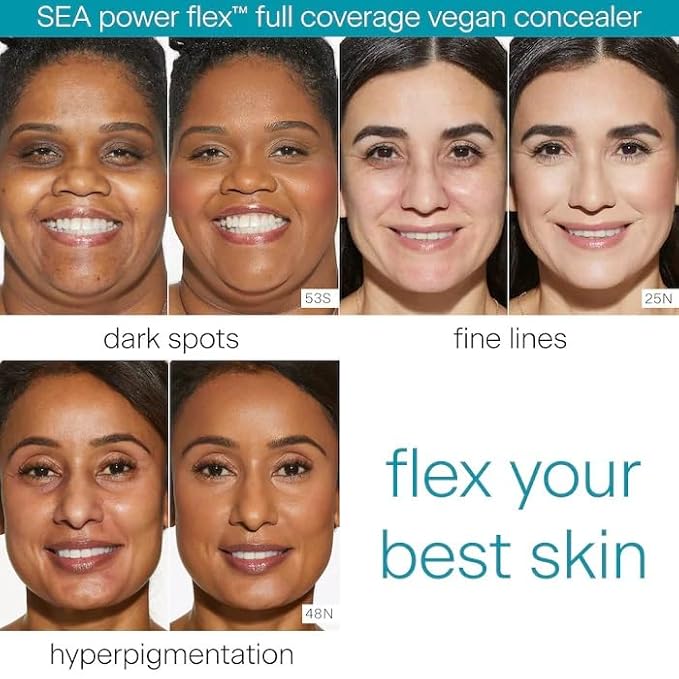 tarte SEA Power Flex™ Full Coverage Vegan Concealer 48N Tan-Deep Neutral-BrightBean Baby