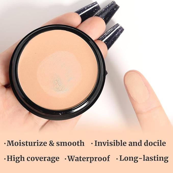 Kaely Color Correcting Concealer,Cream Pot Concealer Full Coverage,under Eye Concealer Palette for Conceals Dark Circles,Waterproof Foundation Face Makeup,05 Beige-BrightBean Baby