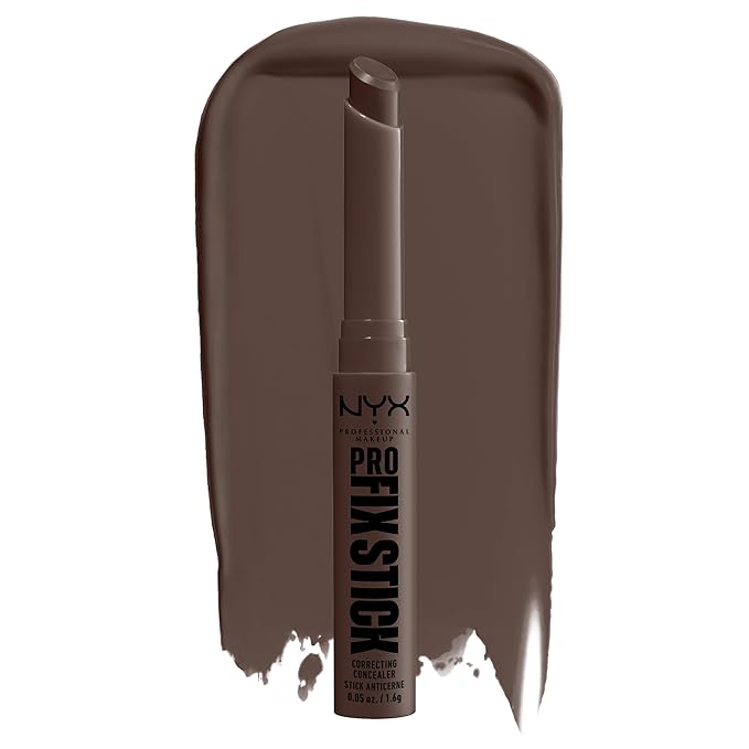 NYX PROFESSIONAL MAKEUP Pro Fix Stick Correcting Concealer, Buildable Medium Coverage Concealer Stick - Rich Espresso-BrightBean Baby