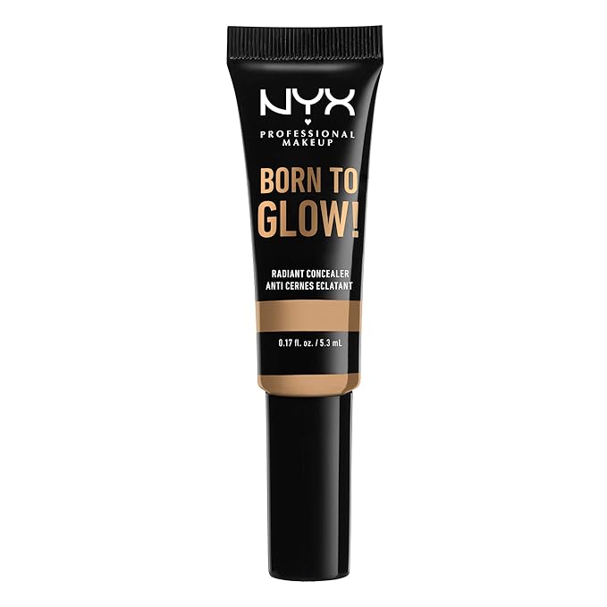 NYX PROFESSIONAL MAKEUP Born To Glow Radiant Concealer, Medium Coverage - Beige-BrightBean Baby
