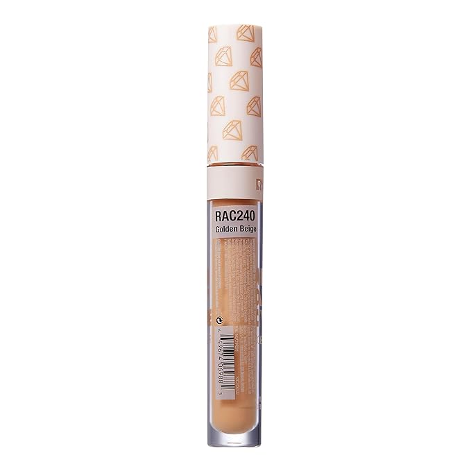 Ruby Kisses All Day Concealer Lightweight Full Coverage Multi-Use Concealer 0.13 Fl Oz (Golden Beige)-BrightBean Baby