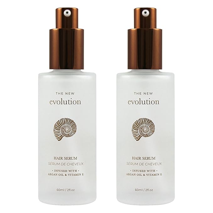 HerStyler Evolution Argan Oil Serum - Vitamin E Nourishing Treatment to Soften Dry Hair, For Hair Straightening With Aloe Vera (2 Pack)-BrightBean Baby