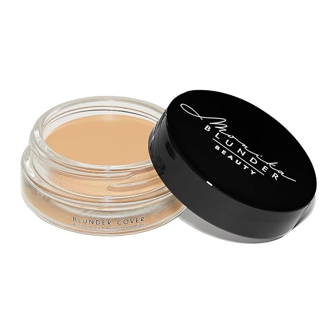 Monika Blunder Beauty - Blunder Cover Foundation Concealer - Shade: 3.5 - Drei.5 - Light/Medium, Neutral with Subtle Pink Undertones - Clean Beauty, All-In-One, Cruelty-Free - 0.62 oz-BrightBean Baby