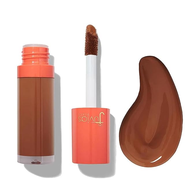 Juvia's Place I Am Magic Liquid Concealer J8 - Deep Dark w/Warm Undertone / 0.34 fl oz, Full Coverage Concealer, Makeup Concealer, Hydrating Concealer, Waterproof Concealer, Long Wear Concealer-BrightBean Baby
