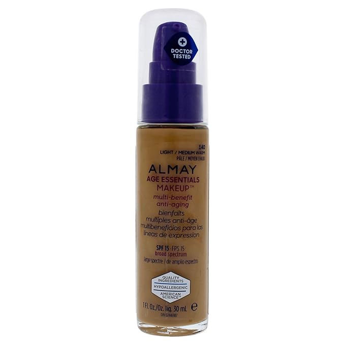 Almay Age Essentials Makeup, Light/Medium Warm-BrightBean Baby