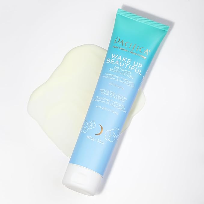 Pacifica Body Lotion Retinol Cream -Wake Up Beautiful Retinoid Renewing for Skin Elasticity Hydration & Plumpness - for Anti-Aging Fine Lines & Dry Skin Clean Vegan & Cruelty-Free Dermatologist Tested-BrightBean Baby