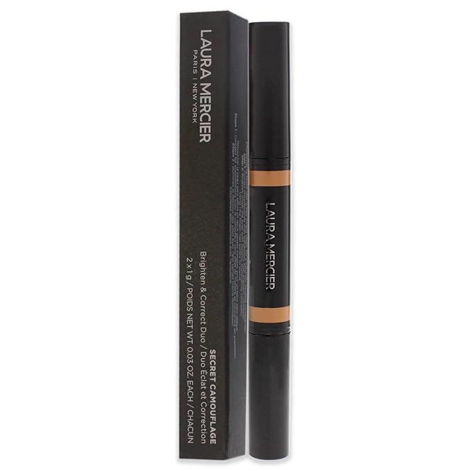 Laura Mercier Secret Camouflage Concealer Duo Stick - 3N Medium with Neutral Undertones Women 2 x 0.3 oz-BrightBean Baby