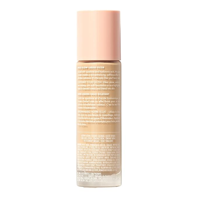 e.l.f. Halo Glow Liquid Filter, Complexion Booster For A Glowing, Soft-Focus Look, Infused With Hyaluronic Acid, Vegan & Cruelty-Free, 0.5 Fair-BrightBean Baby
