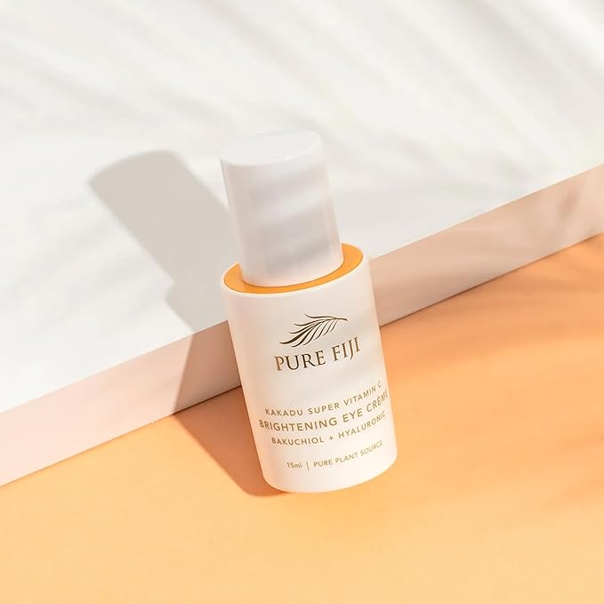 PURE FIJI Eye Cream Vitamin C Brightening Eye Cream, Under Eye Cream for Wrinkles and Bags, Under Eye Cream For Dark Circles, Smoothing & Anti-Aging Skincare (0.5oz/15ml)-BrightBean Baby