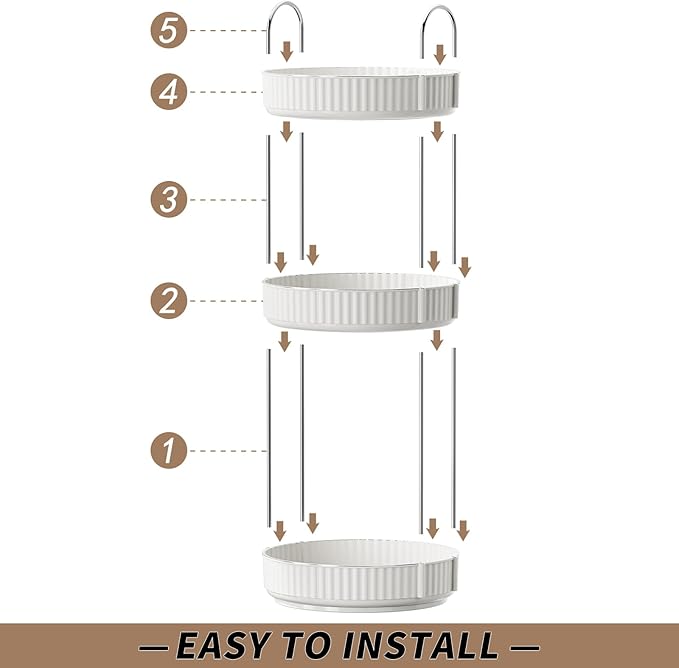 Rotating Makeup Organizer for Vanity,3 Tier High-Capacity Skincare Clear Make Up Storage Perfume Organizers Cosmetic Dresser Organizer Countertop 360 Spinning-BrightBean Baby
