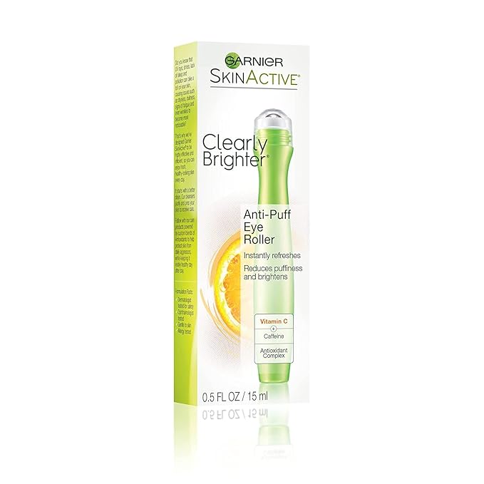 Garnier SkinActive Clearly Brighter Anti-Puff Eye Roller 0.5 oz (Pack of 3)-BrightBean Baby