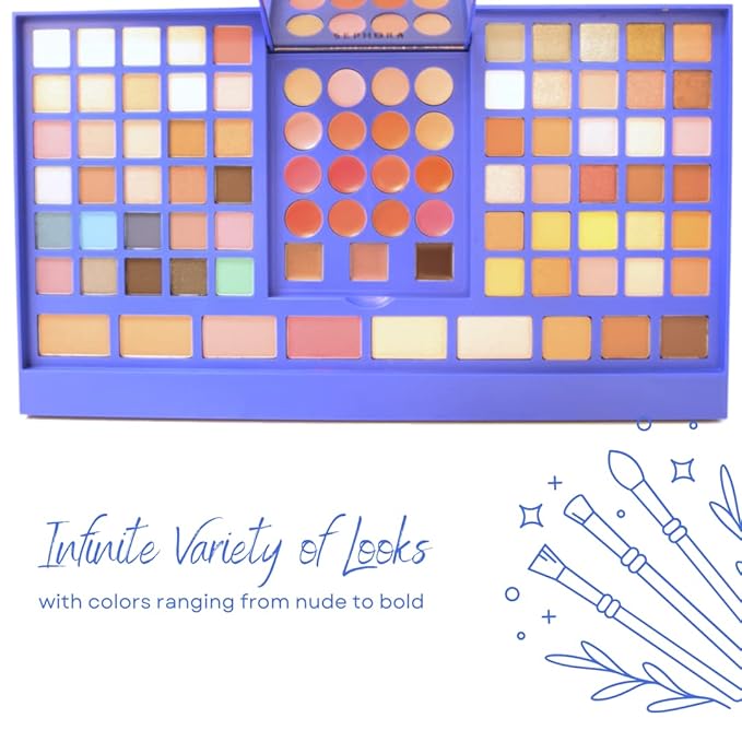SEPHORA COLLECTION Wishing You Blockbuster Multi-Use Makeup Palette-BrightBean Baby