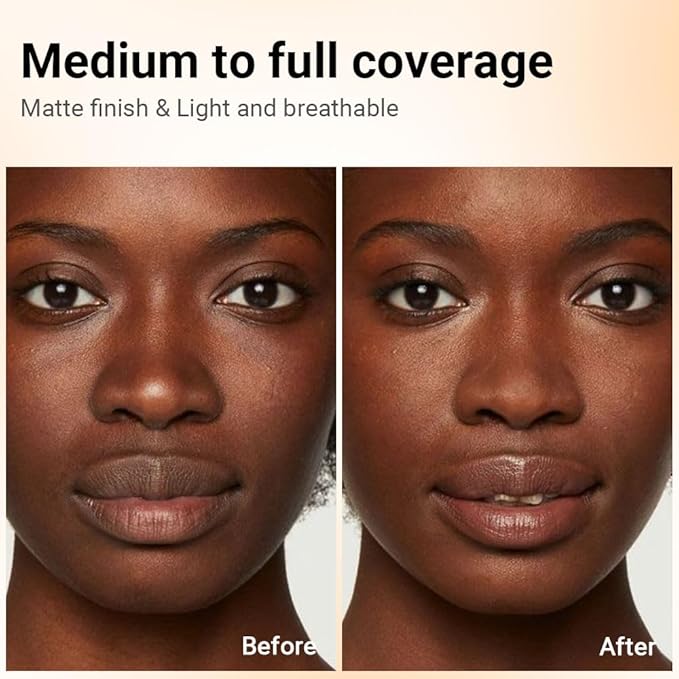Pressed Matte Face Powder Makeup & Setting Powder for Poreless Wrinkle Blurring Contour Concealer Finishing,Lightweight,High Coverage,Shine Control, N.W 10g (06)-BrightBean Baby